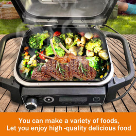 KEESHA OG701 flat-top griddle surface for versatile one-pan meals.