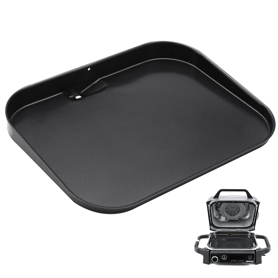 KEESHA OG701 griddle plate with ceramic coating for easy cleanup.