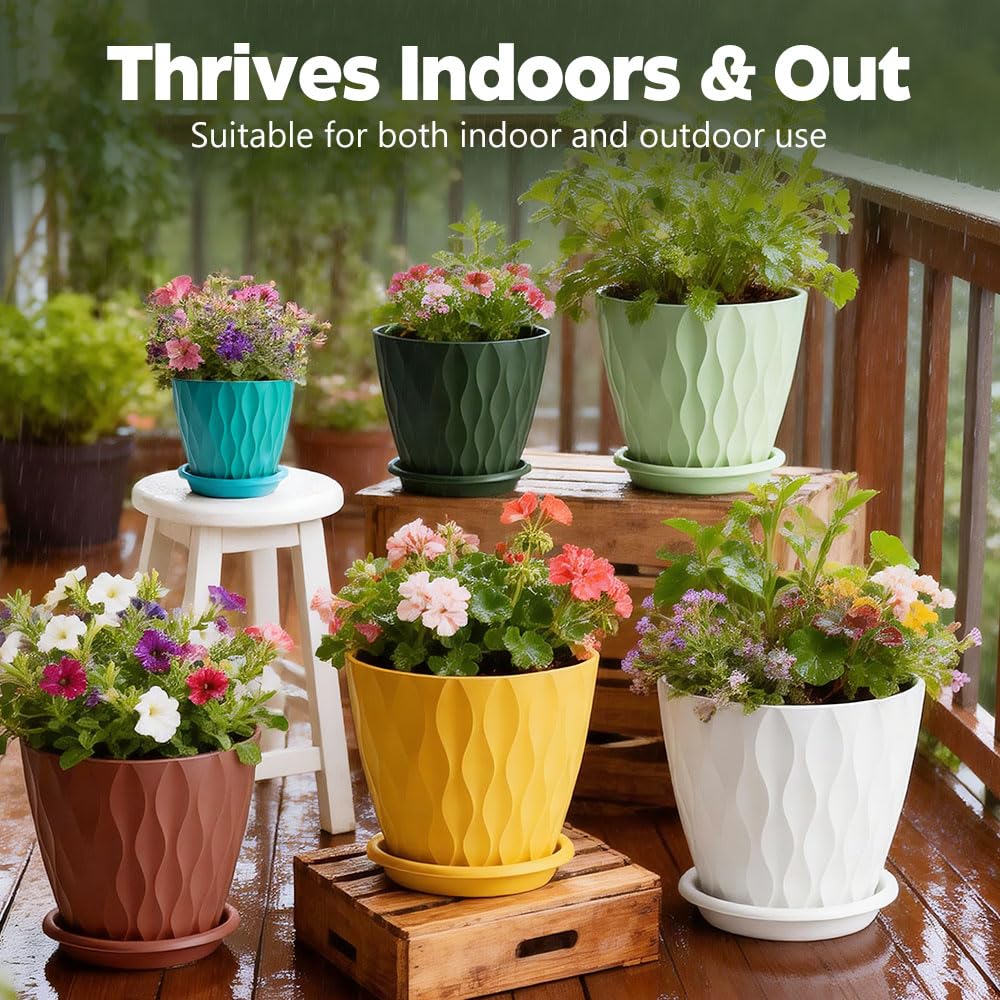 KEETUMOOD colorful planters suit indoor and outdoor spaces with versatile décor