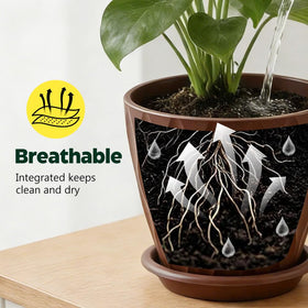 KEETUMOOD multi-size planter set offers six sizes for versatile indoor gardening
