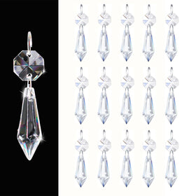 Kehail premium crystal prism 2.4-inch closeup showing vivid rainbow reflections