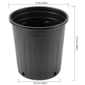 KEILEOHO 1-gallon nursery pot side-view, lightweight and durable for transplanting.