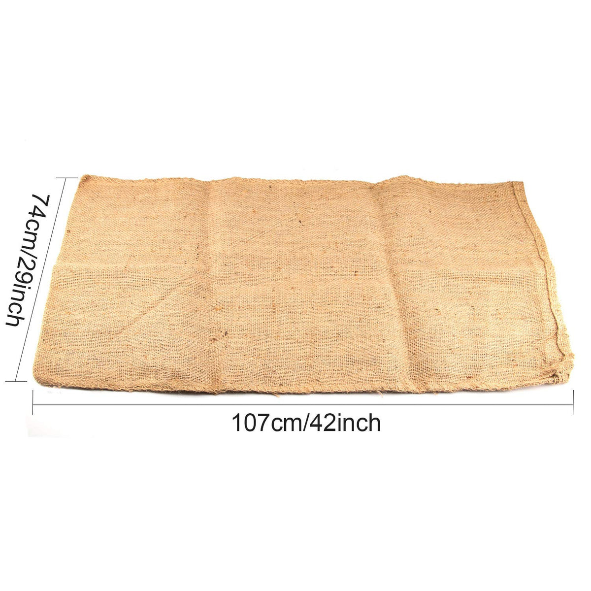 KEILEOHO 3-pack burlap sacks show breathable weave for airflow.