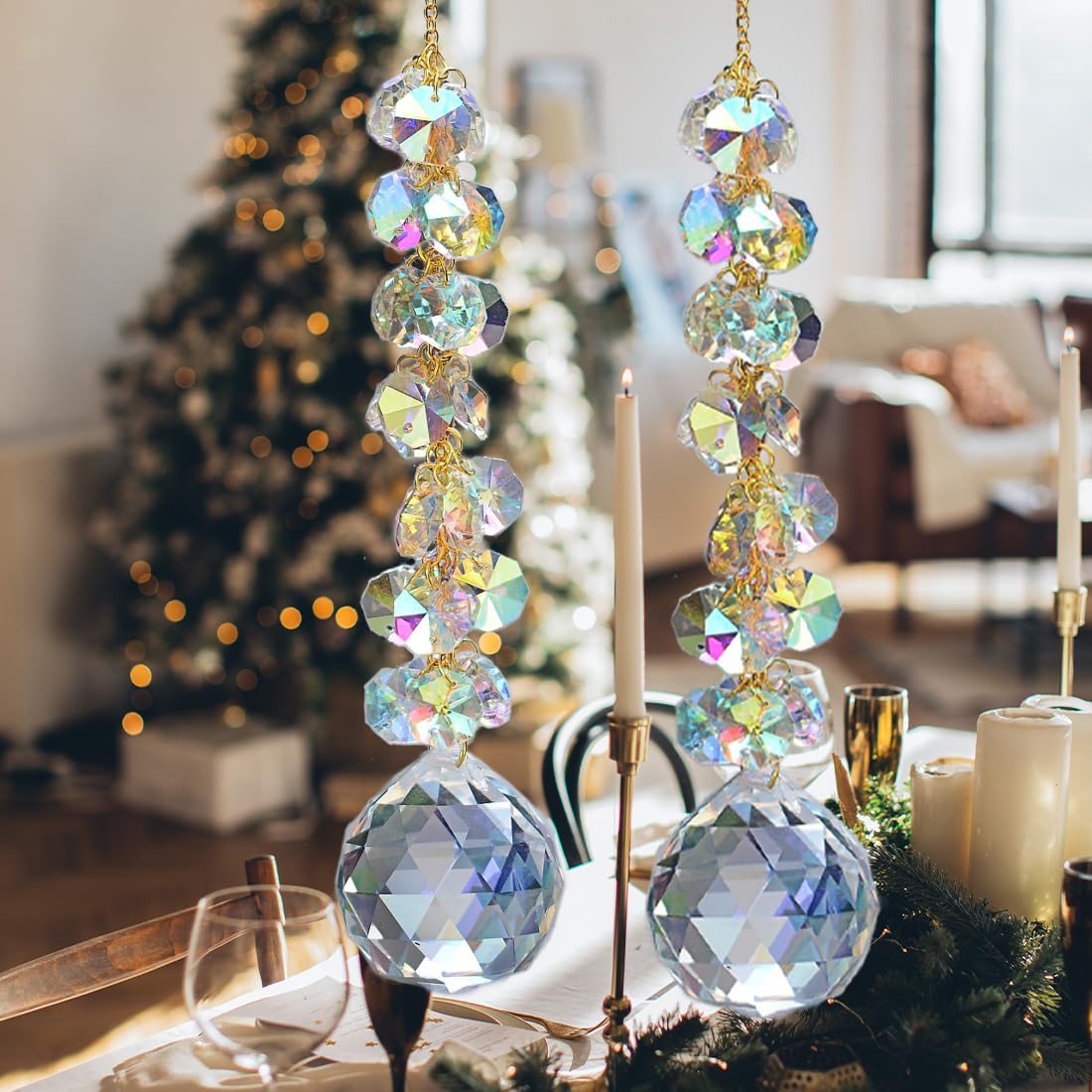 Car interior decor option with KEINIA suncatchers for subtle light accents