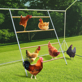 Kejector chicken roosting bars with a large tiered structure optimizes vertical coop space