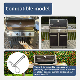 KEKETAKE complete hardware kit for reliable grill lid restoration