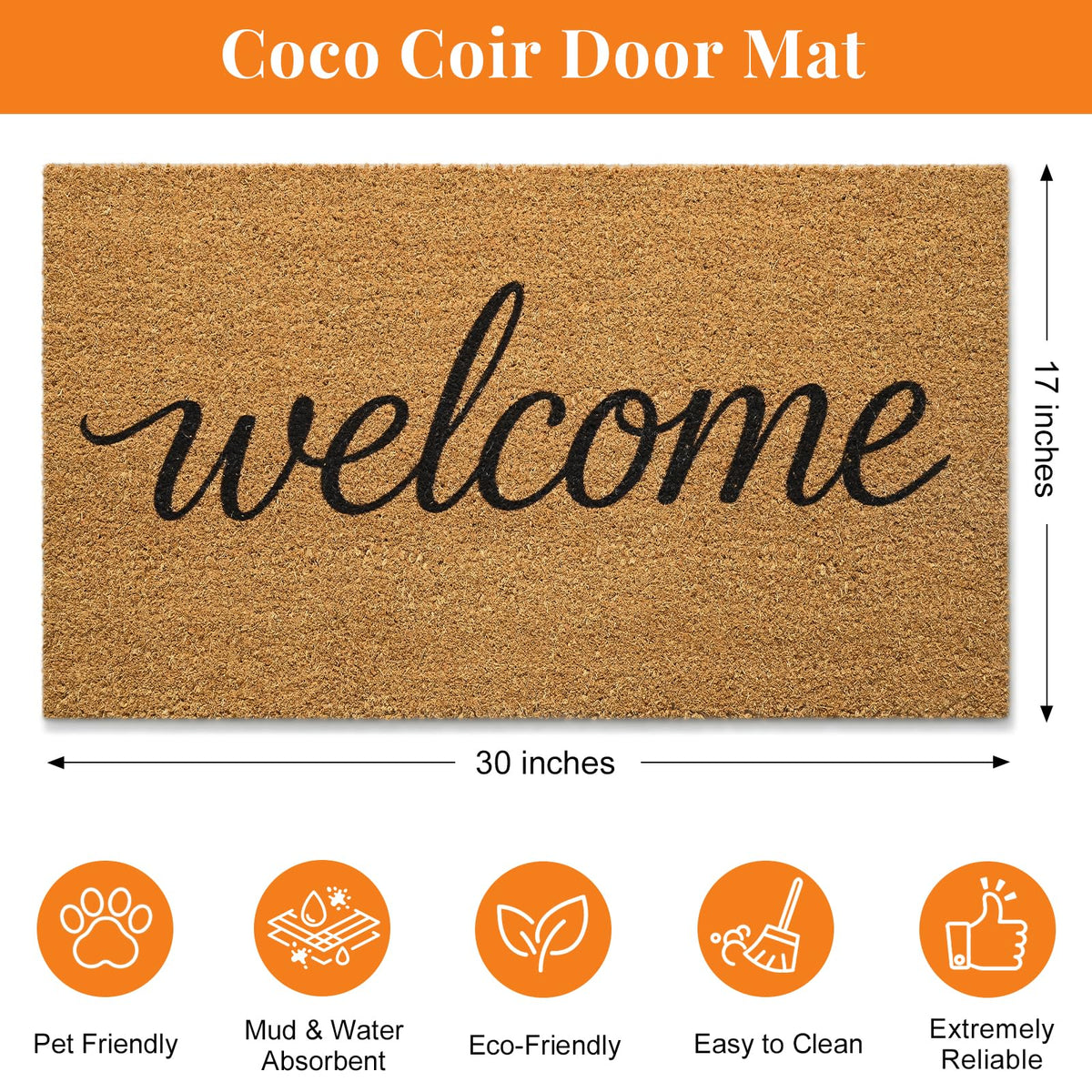 Kelarea doormat with indoor-outdoor versatility suits many entrances.