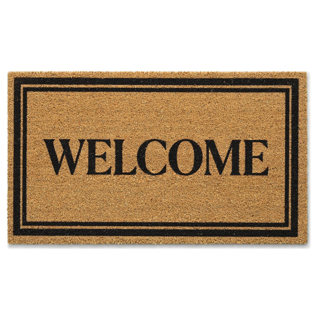 Kelarea front door mat in natural coir texture for durable indoor-outdoor use.