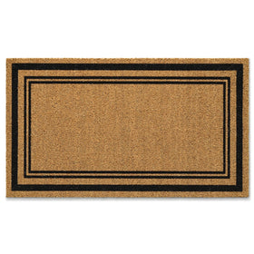 Kelarea front door mat with natural coco coir fibers for high-traffic entryways.