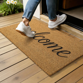 Kelarea coco coir mat is easy to clean with routine vacuuming.
