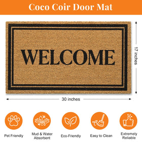 Kelarea outdoor-indoor mat on porch showing versatility for entryways.