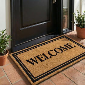 Kelarea welcoming mat enhances curb appeal at home entrances.