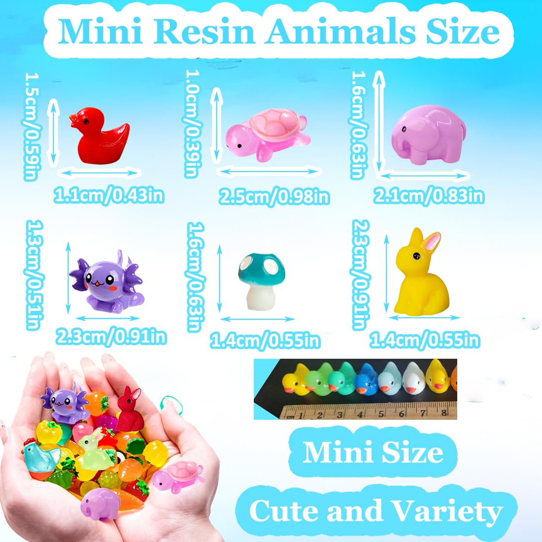 Kelfendeko mini axolotl figures ideal for terrariums or whimsical shelves.
