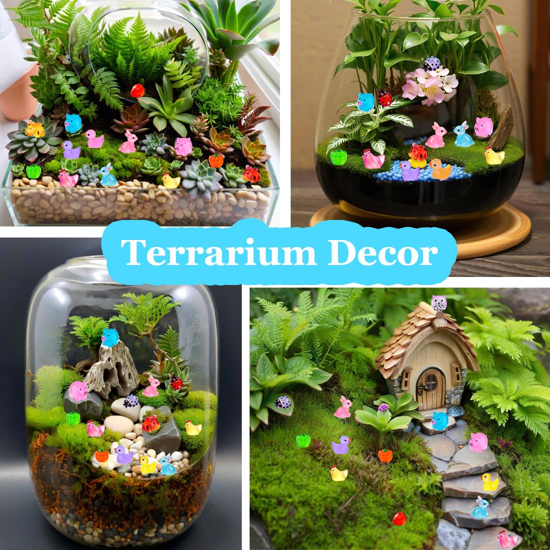 Kelfendeko bunny figures bring charm to Easter baskets and fairy setups.