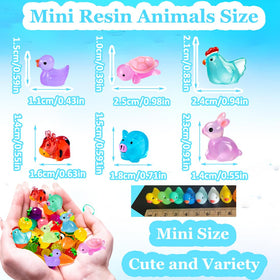 Kelfendeko mini resin bunnies for charming shelf displays and crafts.