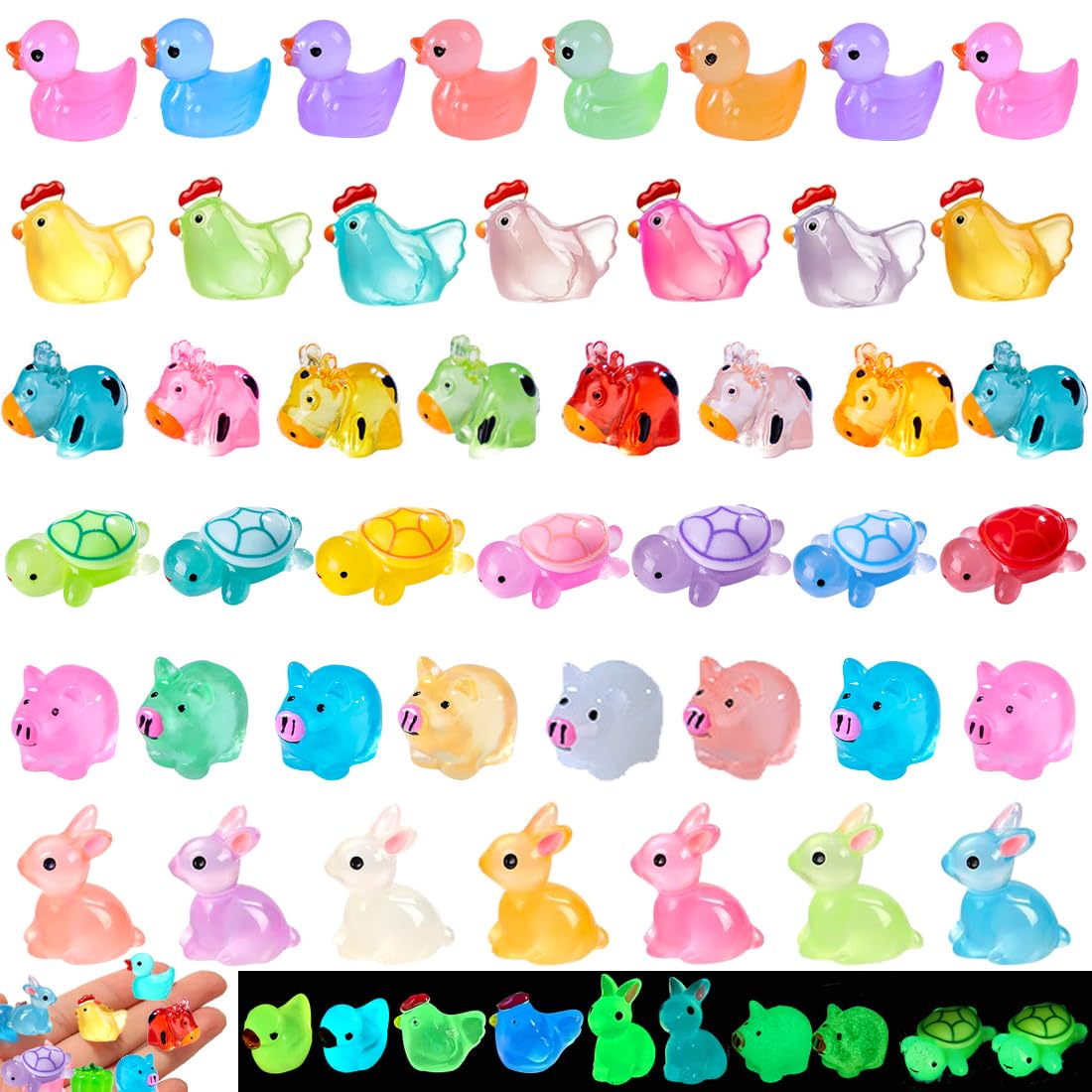 Kelfendeko mini resin ducks for fairy gardens and playful decor.