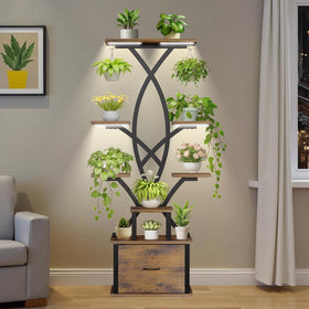 KELHOMECL rust-proof iron frame supports heavy pots with easy cleaning.