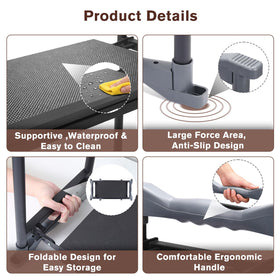 KELHOMECL folded kneeler with tool pouch for portable outdoor use.