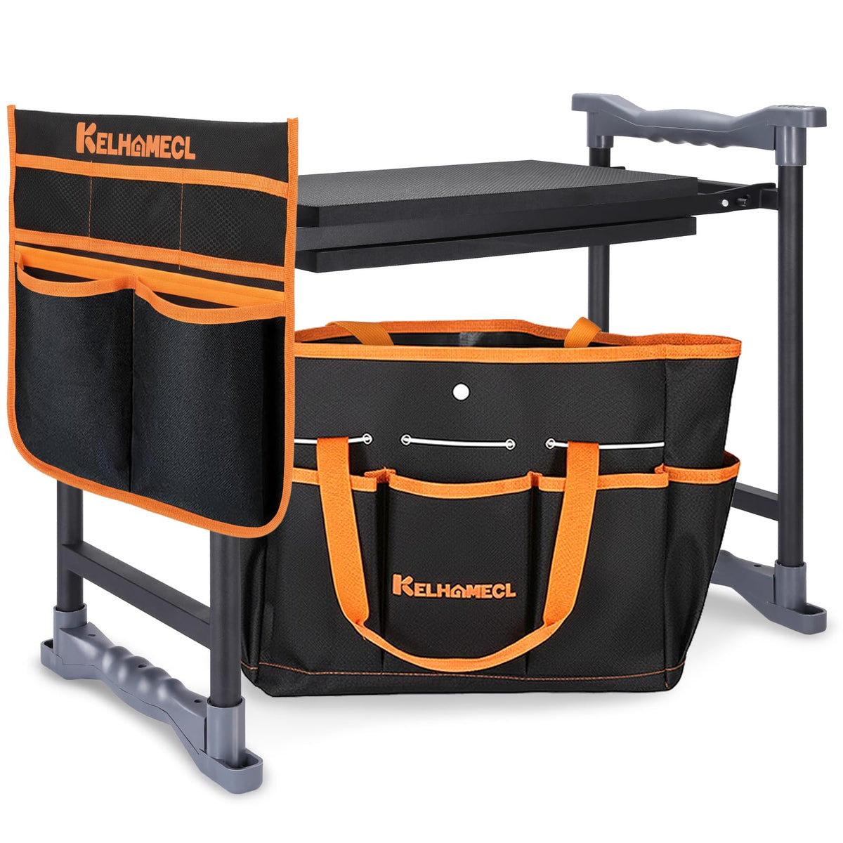KELHOMECL garden kneeler with extra-wide pad cushions knees during long outdoor tasks