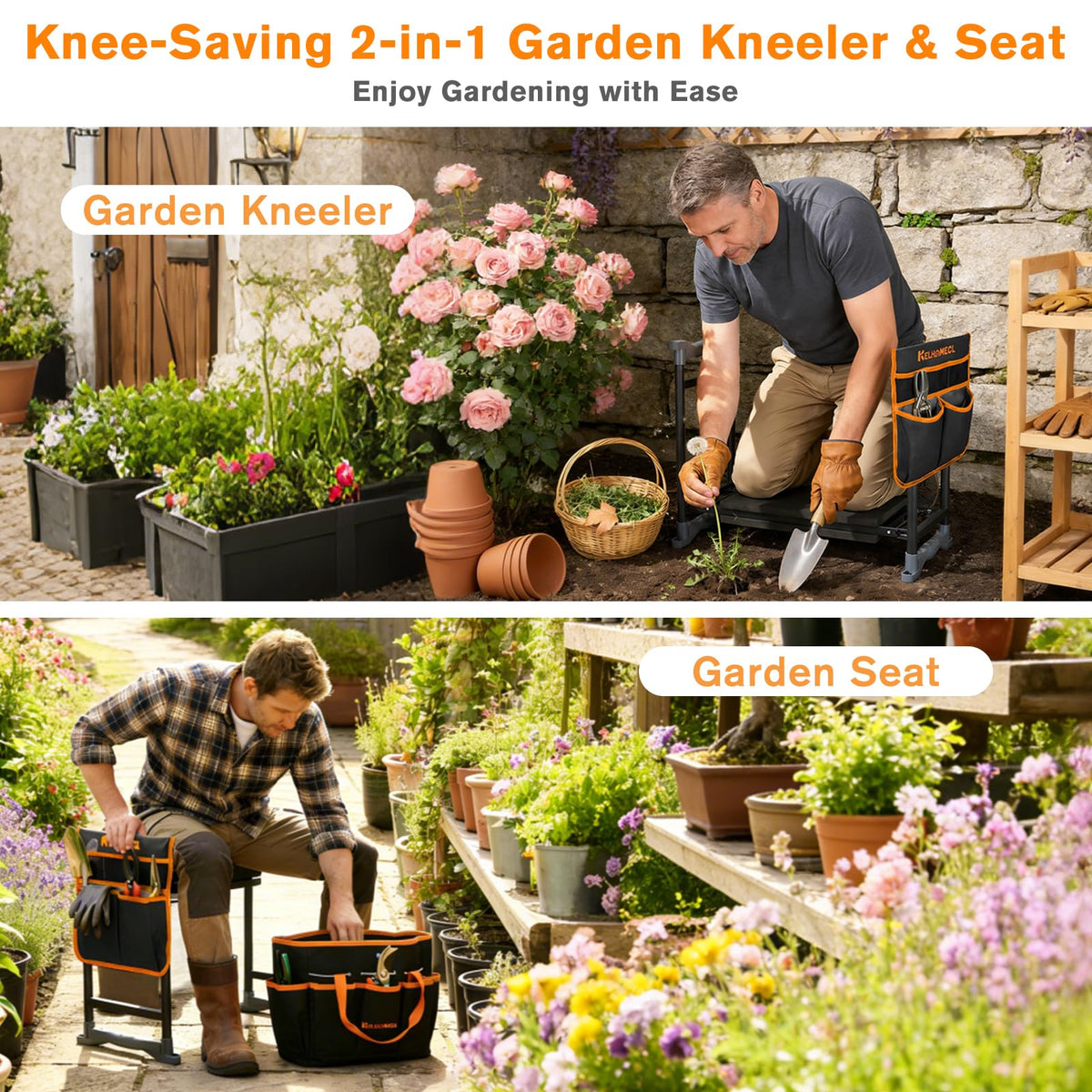 KELHOMECL heavy-duty frame supports up to 350 pounds on various surfaces