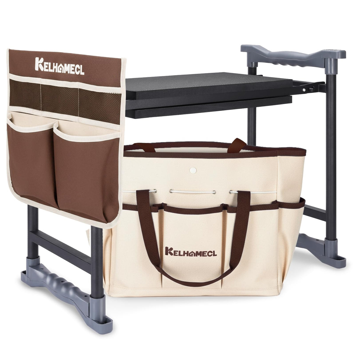 KELHOMECL garden kneeler pad with a 10-inch cushion for knee comfort.