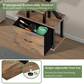 KELHOMECL removable waterproof drawer stores tools and keeps the area tidy.