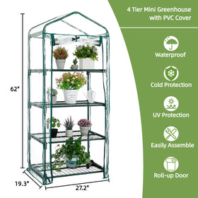 Kelived Mini Greenhouse suitable for indoor and outdoor use on a balcony