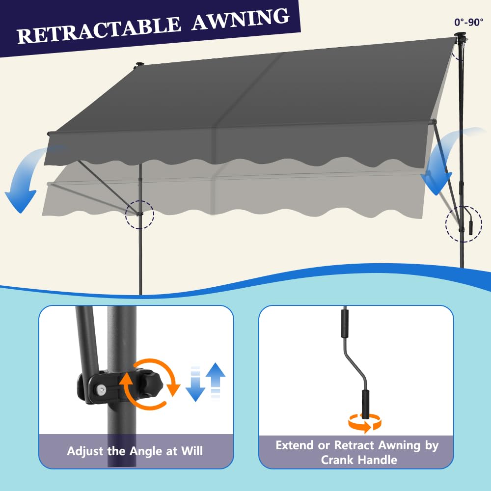 KELIXU aluminum roller construction emphasizes durable, weather-ready shelter from wind.