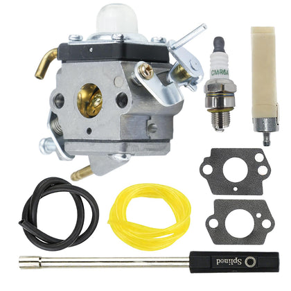 KELKONG carburetor for Husqvarna 129C front view for precise replacement.
