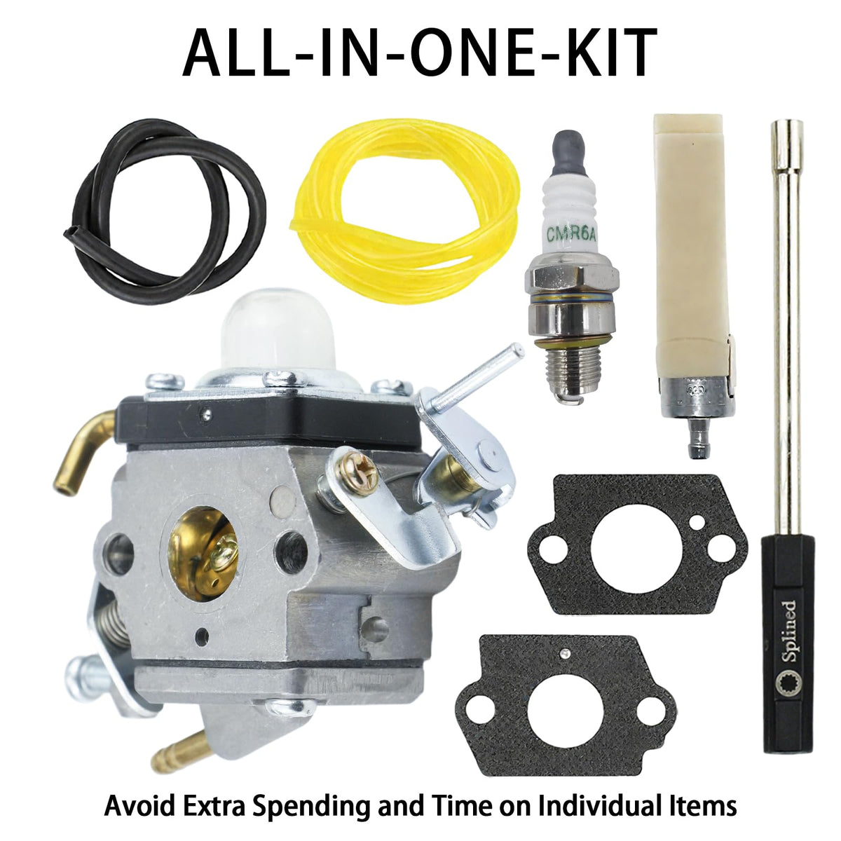 KELKONG carburetor for Husqvarna 329L back-compat view.