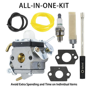KELKONG carburetor for Husqvarna 329L back-compat view.