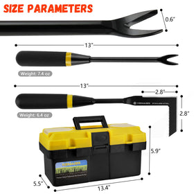 Kemaier garden rake for smoothing soil and gathering debris