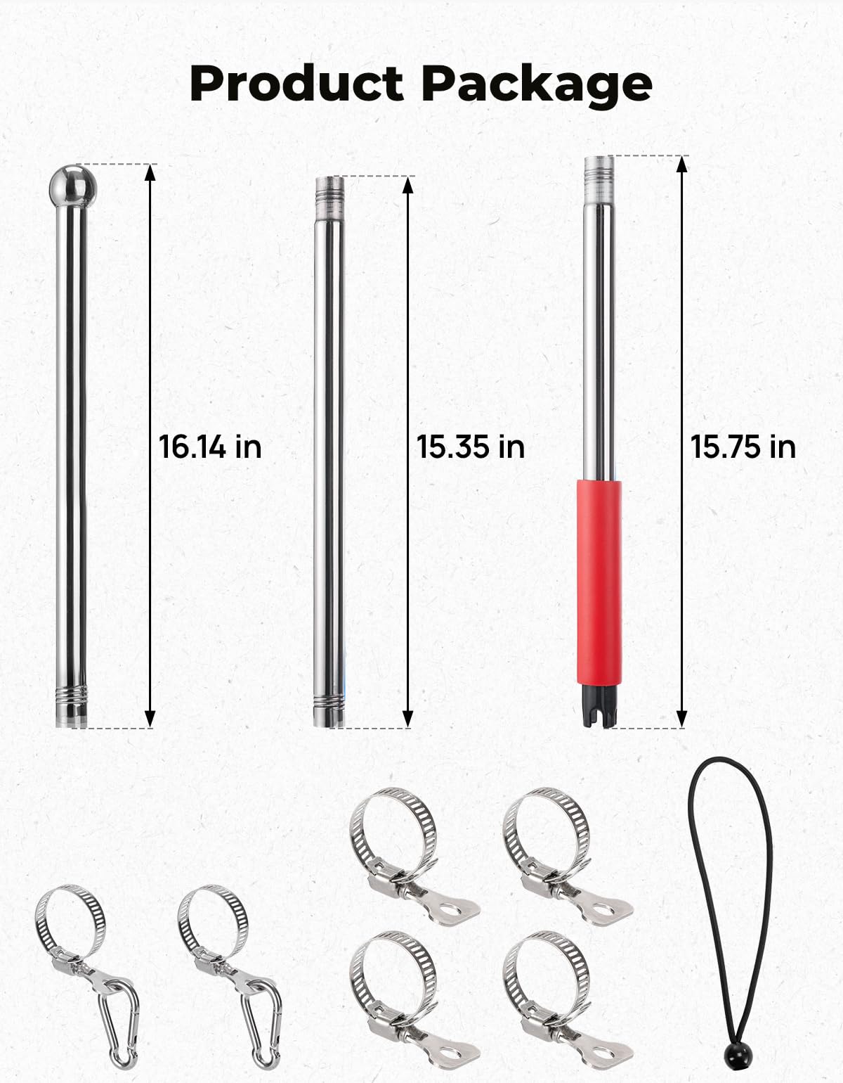KEMIMOTO flag pole size compatibility demonstrates multiple flag dimensions
