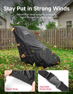 KEMIMOTO upgraded windproof buckle keeps the cover secure during storms for peace of mind.