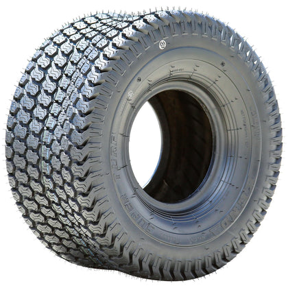Kenda K500 Super Turf tire side view showing sturdy 4-ply tubeless construction for mowing
