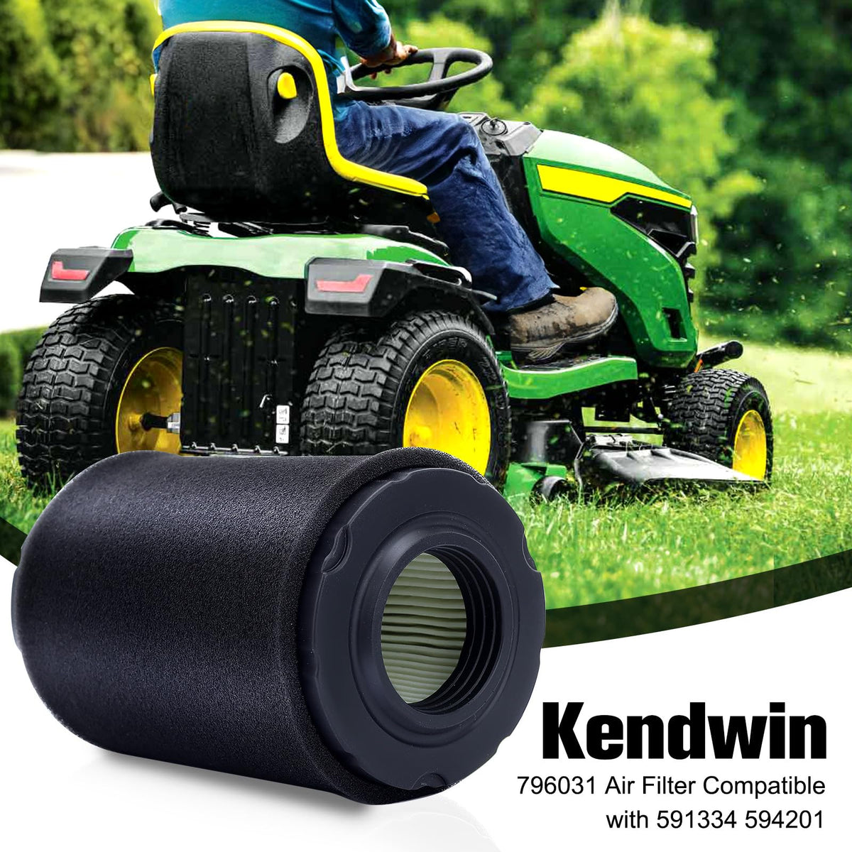 Kendwin pre-filter 797704 captures fine dust before entry to engine, extends filter life