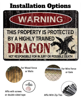 kengtou dragon sign installation with four corner holes enables easy mounting