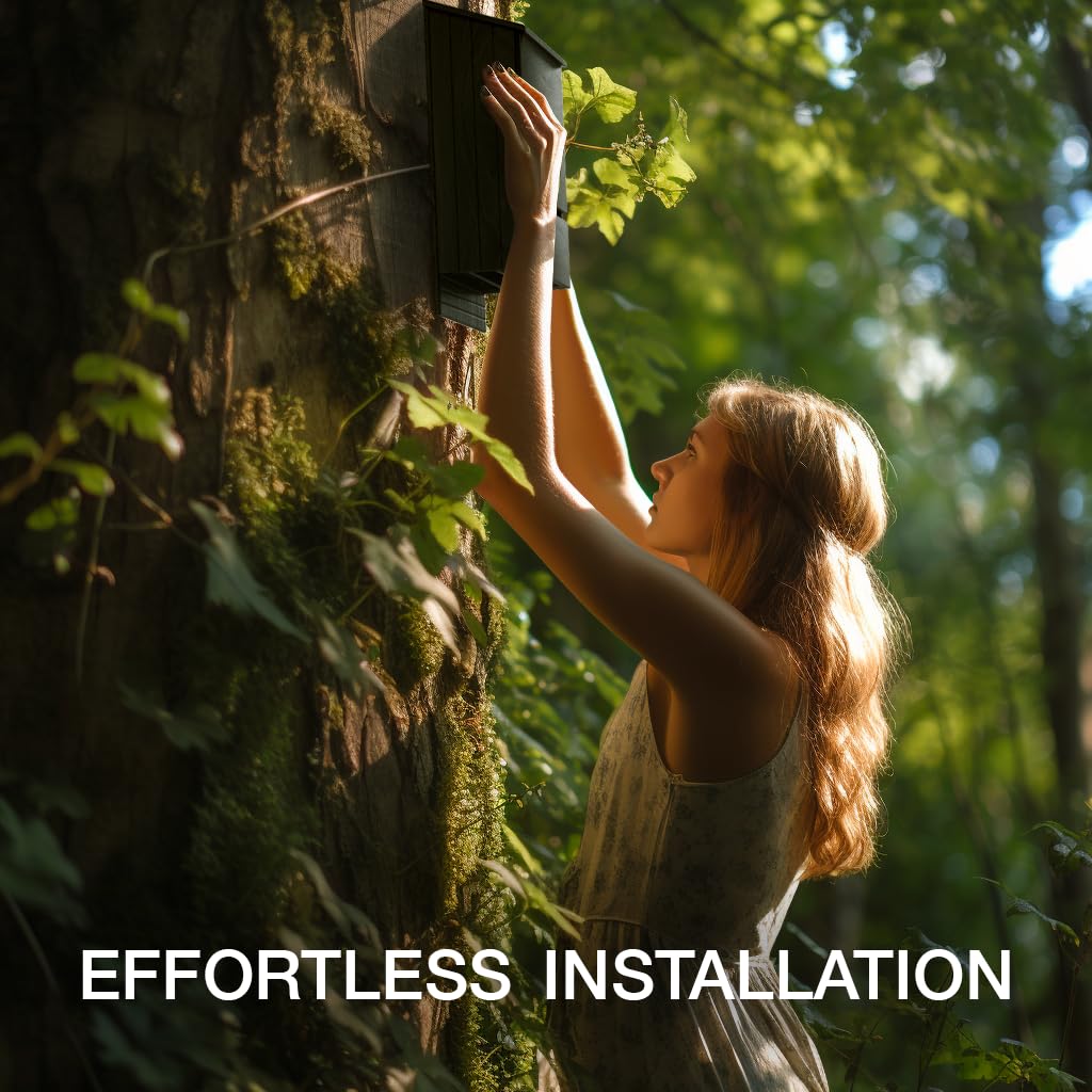 Kenley Bat House hanging hook shown for easy mounting on pole, tree, or wall.