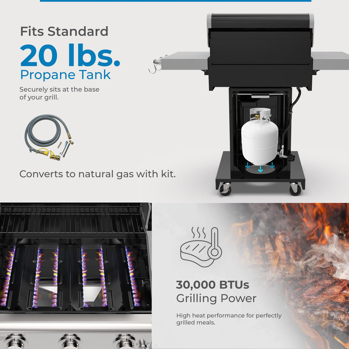 Kenmore grill built-in thermometer helps monitor heat