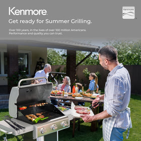 Kenmore grill compact design fits patios and balconies