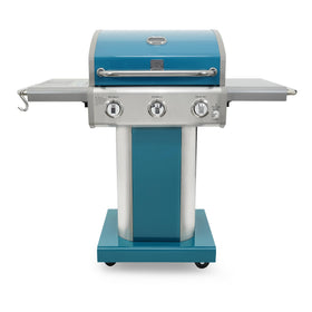 Kenmore 3-burner propane grill compact design for small patios and easy transport.