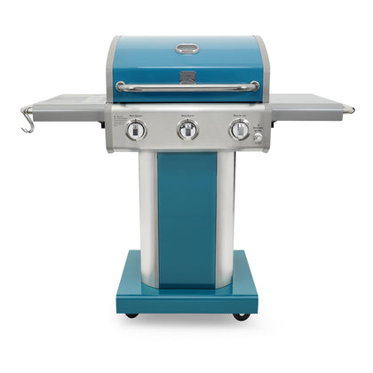 Kenmore 3-burner propane grill compact design for small patios and easy transport.