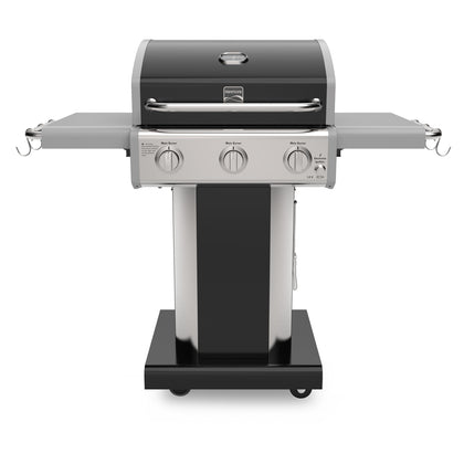 Kenmore 3-Burner grill front view for compact patio grilling