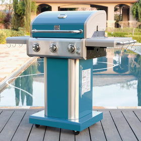 Kenmore cast-iron cooking grates deliver even heat and durable searing.