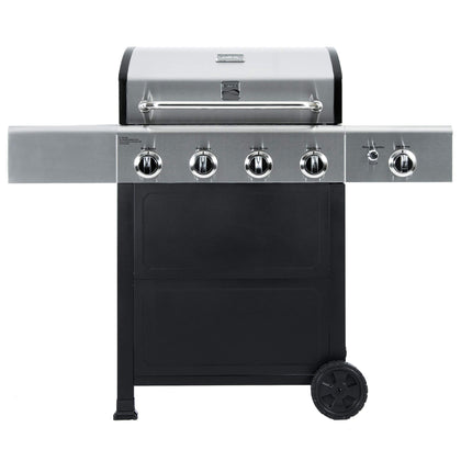 Kenmore four-burner gas grill with side burner for versatile outdoor cooking