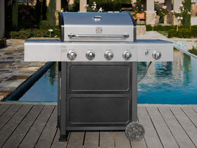 Kenmore open cart design enables easy access during gatherings