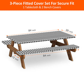 KENOBEE 84in bench seat cover snug protection for bench surfaces