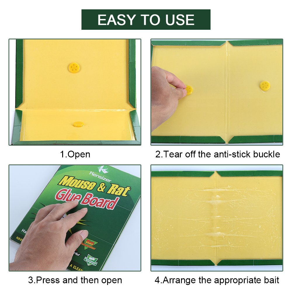 Kensizer glue trap placed in kitchen showing discreet, easy-to-use design.