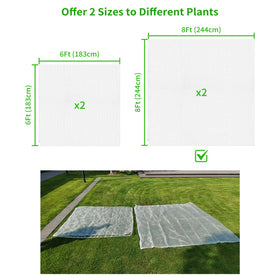 KEOHOLI 8x8 ft netting for fruit trees provides light-friendly pest protection.