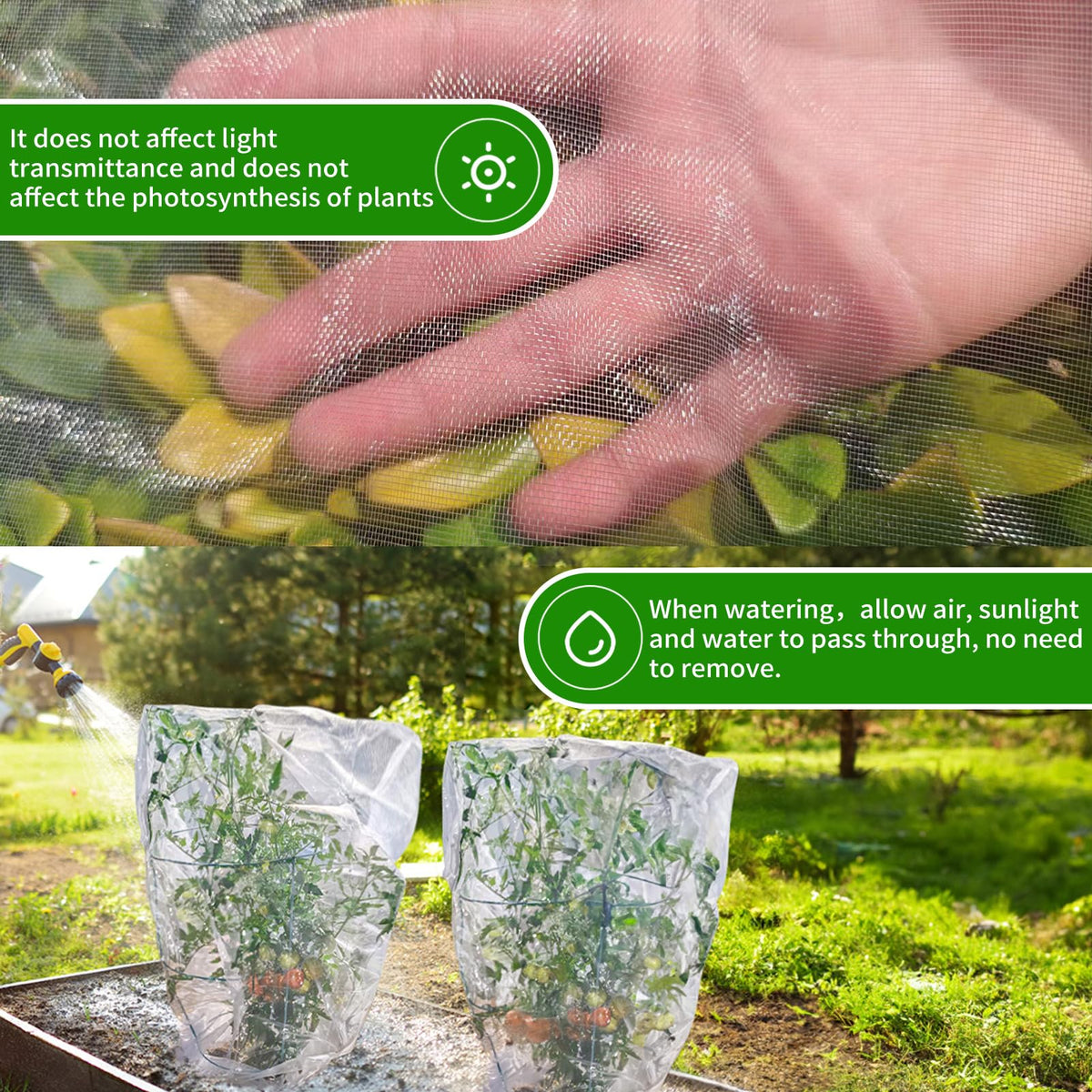 KEOHOLI easy-to-use netting allows light and water through for healthy growth.